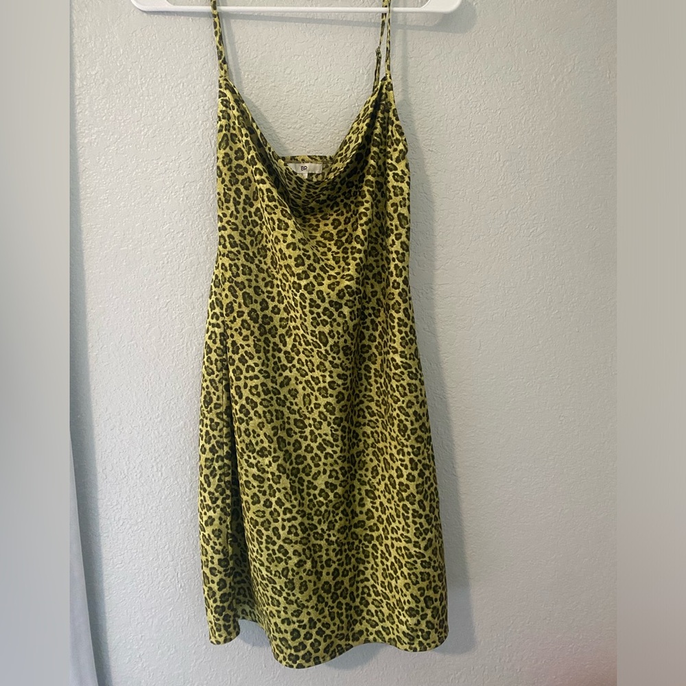 Leopard Print Slip Dress
